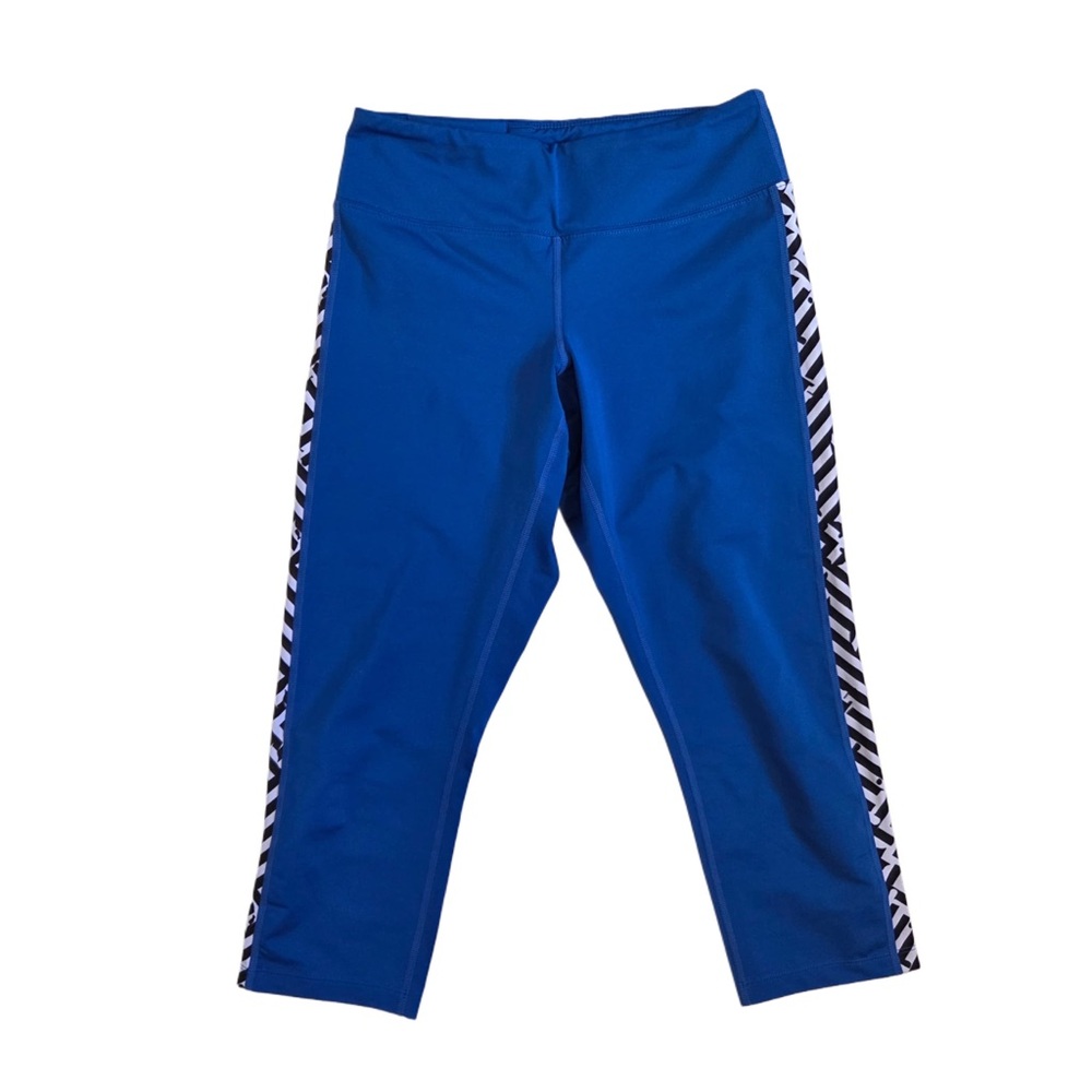 ASICS Blue Women Leggings with Striped Sides